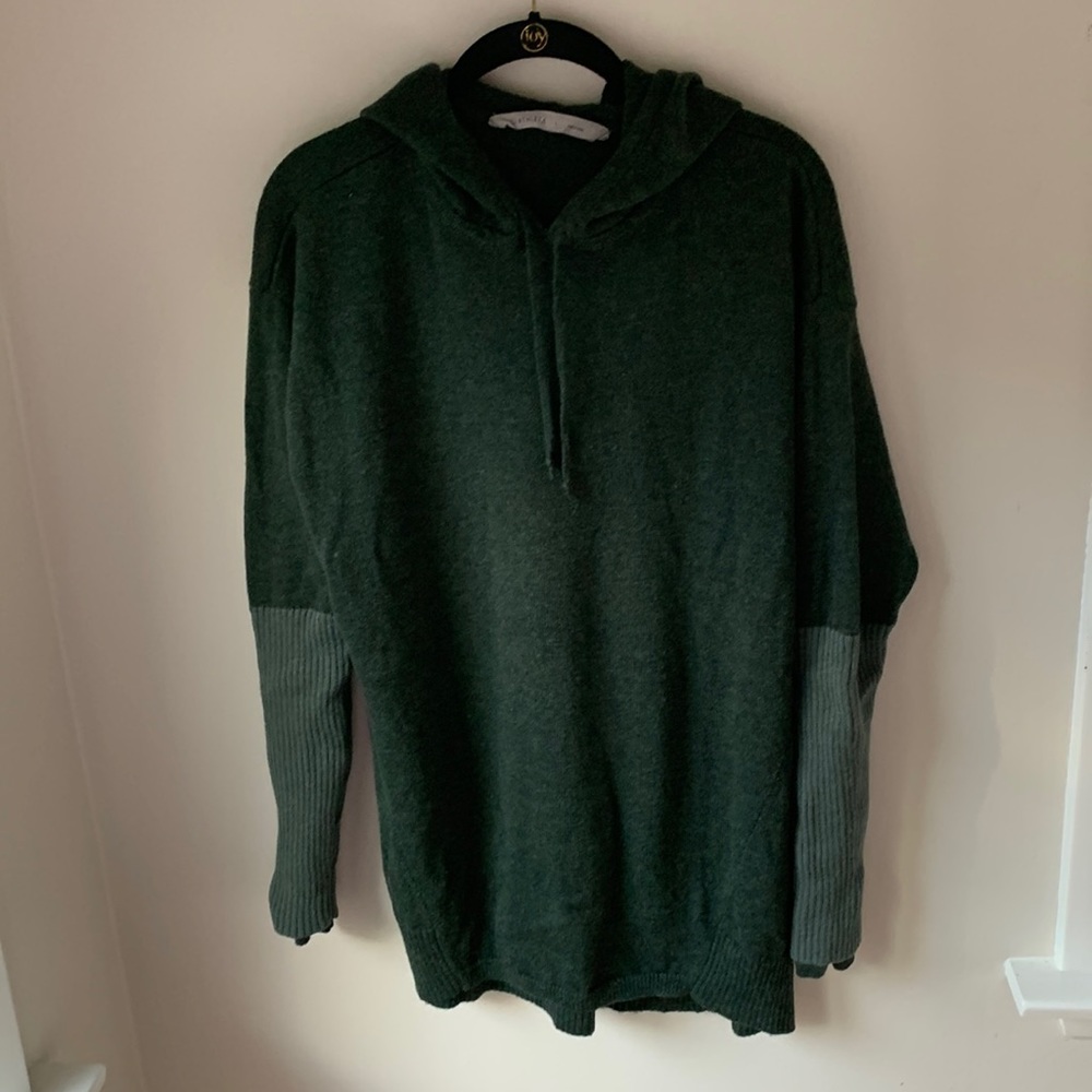 Athleta Dark Green Hooded Sweater